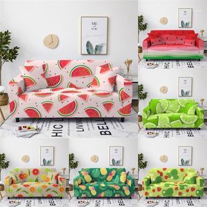 Chair Covers Fruit Pattern Spandex Sofa Cover Summer Style Sectional Couch All inclusive Furniture Protector1