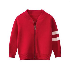 Outono meninos meninos cardigan toddler boyand meninas v-pescoço jumper malhas manga longa algodão cardigans crianças roupas crianças camisola casaco, por 1-8t