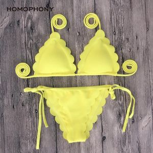Kvinnors Badkläder Homofoni Bikini Kvinnor Böhmen Bikinis Sexig Biquini Baddräkt Baddräkt Kvinna Beachwear Swimming 2021