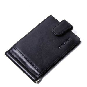 Men Business Ourdoor Organizer Card Holder Note Compartment Large Capacity Purse Cow Leather Wallets