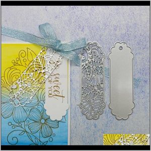 Boyama Malzemeleri Sanat Hediyeleri Ev Gardenyaminsannio Crafts Metal Çelik Kesim 2 PCS Yaprak Tag Sabet DIY Scrapbooking Kağıt/PO Kartları E