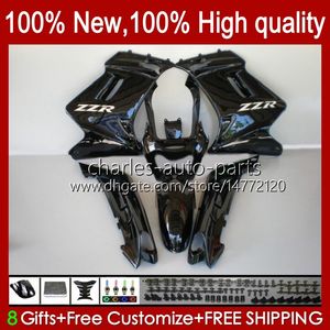 Bodys For KAWASAKI NINJA glossy black ZZR250 ZZR-250 90 91 92 93 94 95 96 97 98 99 Bodywork 54HC.38 ZZR 250 CC 1990 1991 1992 1993 1994 1995 1996 1997 1998 1999 OEM Fairings