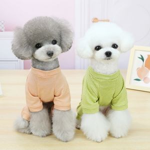 Stripes Pets Puppy Coat Jacket Outfit Summer Cappotto per cani a 4 zampe Abbigliamento Forniture per animali domestici Will and sandy