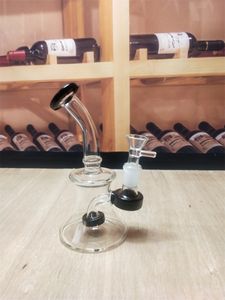 6.4 inç Cam Su Borusu 14mm Erkek Kase Nargile Recycler Bong Sigara Tütün Kuru Herb Beher Buz Catcher