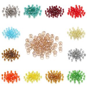 70 stks mm doorschijnend Tsjechisch Crystal Glass Bead Faceted Colorful Spacer Bead voor DIY Armband Sieraden Maken Levert T2