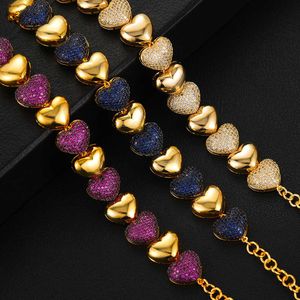 GODKI 3pcs Set Heart Charms Jewelry Sets for Women Wedding Statement Necklace Bracelet Ring Cubic Zirconia Earrings Jewelry Set H1022