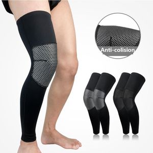 Vollbein Wabenblock Nicht-Schlupf-Kniescheibe-Unterstützung Arthritis Sport Fußball-Volleyball Running Pads Muskelstamm Beschützer Ellbogen