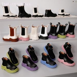 2021 Spring And Autumn New British Style Children's Martin Boots Girls' School Shoes Fashion Boys High Top 1-15 Years Old 94
