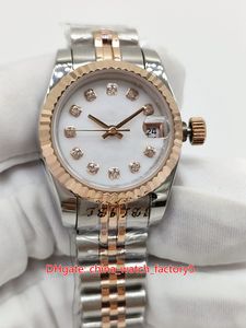 16 estilo de alta qualidade senhoras relógios 26mm Datejust Diamante Dial Presidente 18k Gold Steel Asia 2813 Movimento Mecânica Mãos Automático Assistir relógios de pulso dos homens