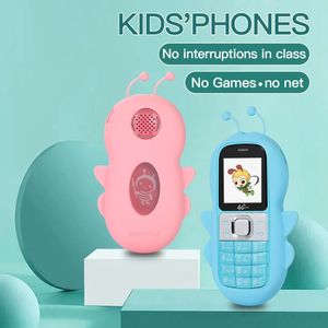 Unlocked Free Case Cute Mini Children Cell Phone Low Radiation Small Size Beautiful Cartoon No Internet Whitelist Blacklist Fast Call Lovely Shape For Student