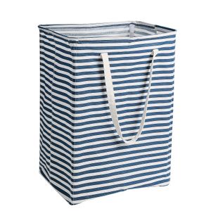 96L Extra grande grande lavanderia cesto de lavanderia hamper com punho 4 hastes destacáveis ​​banheiro dobrável impermeável, cesta de armazenamento de quarto para roupas, brinquedos