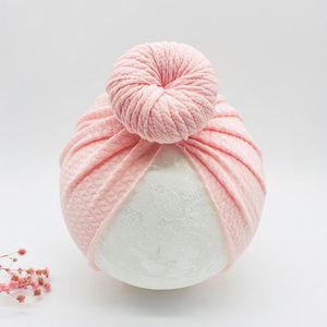Caps Mössor Solid Strikkad Crochet Sticka Baby Hat M T Turban Spädbarn Toddler Born Cap Bonnet Fauries Headwrraps For Girls Boy