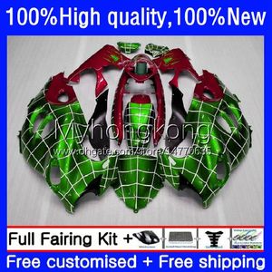 Body For SUZUKI KATANA GSXF600 GSXF750 GSXF 600 750 CC 98-02 17No.104 GSX600F 600CC 750CC 1998 1999 2000 2001 2002 Green red blk GSX750F GSXF-600 98 99 00 01 02 OEM Fairing