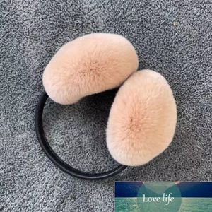 Rex Fur Womouff Women Feminha Outono e Inverno Earmuffs Quente Earmuff Fur Peles Capa de Orelha Orelha Aquecedor Ear Muffs Inverno Preço de Fábrica Especialista Qualidade Qualidade Mais Recente Estilo