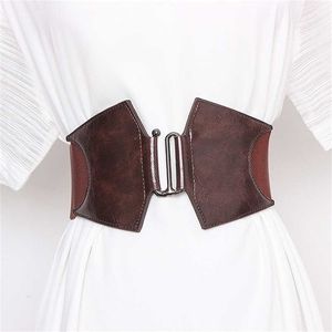 Plus Size Elastic Corset Belt Cintura Femminile Ampia cinture per Designer Designer Alta qualità Stretch Cummerbunds Dress Vestito cintura 220210
