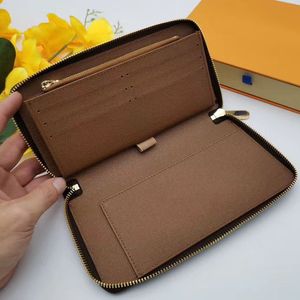 M62581 ZIPPY ORGANIZER wallet men long wallets classic leather purses for outdoor coin bag fashion women clutches purse with box