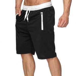 Fashion Mens Zipper Shorts Maschio Sweatpants Bodybuilding Bodybuilding Allenamento Uomo Tempo libero Masculino Primavera Estate 210806