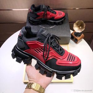 Designer Män Låg Top Casual Skor Lates P Cloudbust Thunder Lace Up Sneakers 19FW Capsule Series Color Matching Mäns Platform Skor med låda
