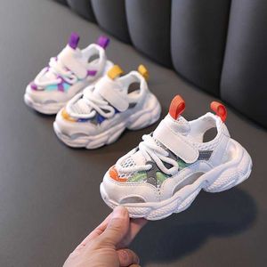 Boys & Cute Girls Breathable Casual Sneaker Sandals Sport Style Velcro Soft Sole 1-8 Years Old Kids Shoes T21N04LS-22 G1025