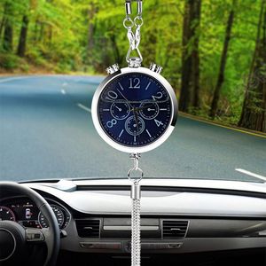 Car Clock Interior Accessories Air Freshener Hanging Pendant Ornament Fragrance For Auto Rearview Mirror Decoration Perfume