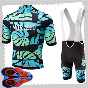 Pro Team Morvelo Cycling Kurzarmtrikot (Trägerhose) Shorts-Sets Herren Sommer atmungsaktive Rennradbekleidung MTB-Fahrrad-Outfits Sportuniform Y21041541