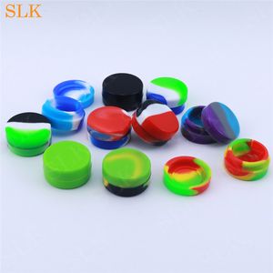 Slkstore nonstick wax containers silicone box 3ml silicon container food grade jars tool storage jar oil holder for vaporizer vape FDA approved