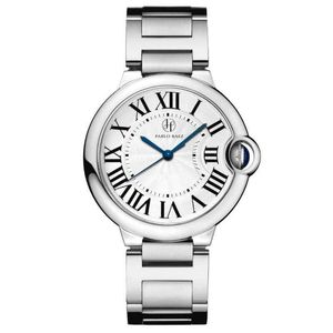 Pablo Raez Nuovo orologio di alta qualità Man/Women Relogio Silver Luxury Class Fashion Owatch Gift RelOj Mjer H1012