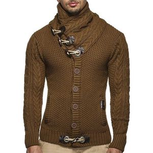 Mężczyzna Swetry Streetwear Ubrania Turtleneck Sweter Mężczyźni L XL Z Długim Rękawem Dzianiny Pulowers Jesień Zima Miękkie Ciepłe Podstawowe 211018