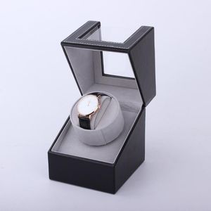 Watch Winders High Class Motor Shaker Winder Holder Display Automatic Mechanical Winding Box Jewelry Watches Black276W