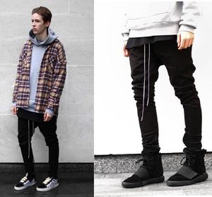 Calças dos homens 21s High Street Wild Design Slim Alongado Calças de Zíper Casuais Estilo De Moda Na moda Algodão Solta Sweatpants