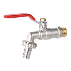 Bathroom Sink Faucets 1/2'' Or 3/4'' Brass Single Cold Washing Machine Water Tap Pipe Connector Drop