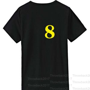 T-Shirt Nr. 8 schwarz II zum Gedenken, exquisite Stickerei, hochwertiger Stoff, atmungsaktiv, Schweißabsorption, professionelle Produktion