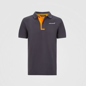 la serie Mclaren F1 per il tempo libero di t-shirt marroni della classica polo della squadra