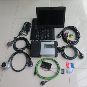 Ferramenta de diagnóstico MB Star C5 SD Connect e laptop x200t SSD 2023.09v DAS/DTS/para MB Cars Trucks