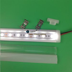 5PCS INCH CM Embedded LED aluminiumprofil inbyggd i barljus med W V remsa för skåp vik köksremsor