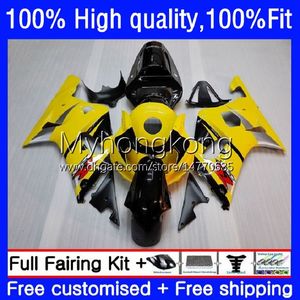 Injection Mold Fairings For SUZUKI GSX-R750 K1 750CC GSXR600 GSXR-750 01-03 Stock yellow 19No.24 GSXR 600 750 CC 01 02 03 600CC GSXR-600 GSXR750 2001 2002 2003 OEM Bodys