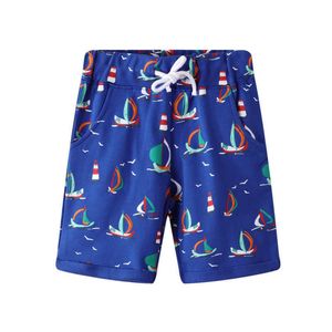 Springen Meter Kinder Shorts Baumwolle für Jungen Mädchen Kleinkind Höschen Kinder Boote Drucken Kurze Sport Hosen Baby 210529