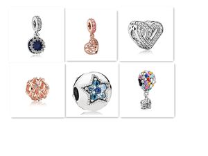 Fit Original Pandora Charms Bracelets DIY Women Jewelry Gift New Glass Heart Balloon Crown Boy Girl Classic Fashion Dangle Beadsjewelry