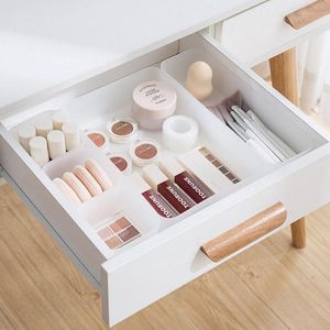 Storage Drawers 1 Set Adjustable Drawer Organizer Box Plastic Sundries Cosmetic Container Divider Desktop Finishing