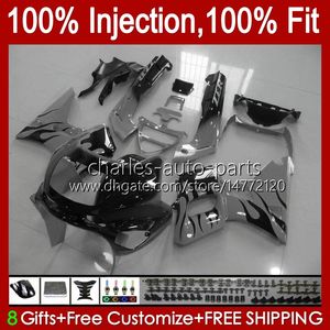 Injection Fairing for Kawasaki Ninja ZZR400 ZZR600 ZZR-400 Gray Flames New ZZR-600 93 94 94 95 97 97 97 98 99 99 00