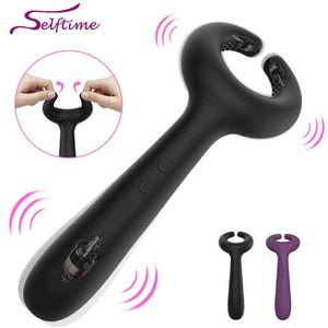 NXY Vibratoren Leistungsstarkes Kaninchen für Frauen Männer G-Punkt-Dildo-Vibrator Sexspielzeug Paare Weibliche Klitoris Vagina-Stimulator-Massagegerät 1119