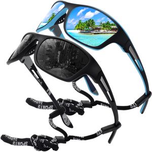 Vengom polariserade sportsolglasögon för män som fiskar cykling baseball som kör och kör UV400 skydd