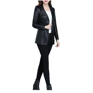 Weinroter Kunstledermantel Frauen Plus Size Schwarze Jacken PU Weibliche Kleidung Mode Frühling Herbst Mäntel LR430 210531