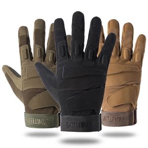 Ganzfinger-taktische Handschuhe, Touchscreen-Knöchelschutz-atmungsaktive leichte leichte Outdoor-Militärhandschuhe für Schießen, Jagd, Motorradfahren, Klettern