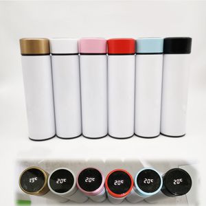 17 Unzen 500 ml Sublimation weiß gerade Temperatur Wasserflasche Edelstahl doppelwandige Vakuum Kaffeetasse Geschenke für Mann