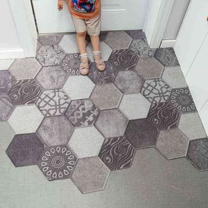 Ins Doormat Non-slip Waterproof Dustproof Carpet Hallway Bath Mat Pvc Kitchen Can Be Cut Custom Indoor Home Entrance