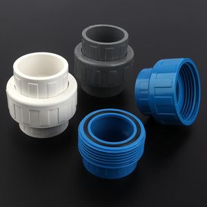 Bewässerungsgeräte 10 teile / los Inn Dia.50mm PVC Union Stecker Garten Bewässerung Armaturen Wasserzufuhrleitung Adapter Gerade Stecker Röhrchen Qui