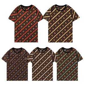 Homens t - shirts Tees do desenhista de verão Tops Letras dos homens impressas tshirts Roupa solta respirável 5 cores camisetas