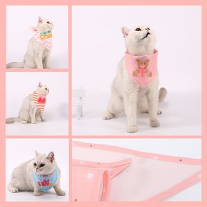 CAT поставляет домашнее животное на день рождения шарф, собака слюна полотенце, кошек треугольник шарфы, домашние животные вещи 5 стилей 2 размера