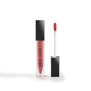 Lipgloss Matee Жидкая помада Частный ярлык Пользовательские Оптовые Водонепроницаемые 52 Оттенки Жестокость Бесплатная Веганская Черно-Белая Крышка Трубка